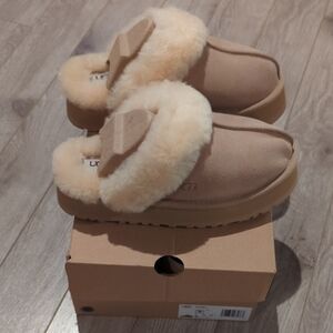 UGG Tan Shearling Slippers